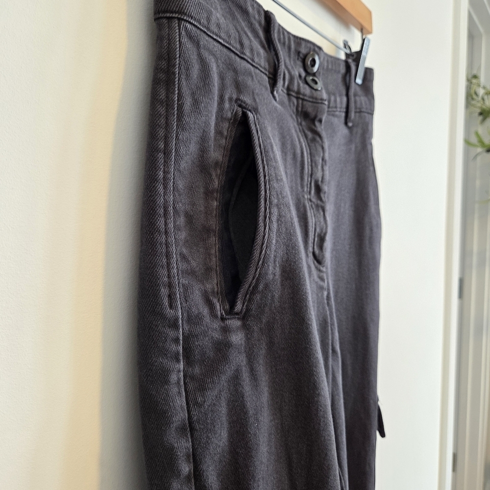Wilfred Free Aritzia Black Cargo Pants Women’s Size 6 Adjustable Ankle - Picture 4 of 9